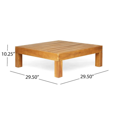 Set da conversazione 7 pezzi Brava per esterno in legno di acacia di Christopher Knight Home