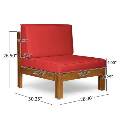 Set da conversazione 7 pezzi Brava per esterno in legno di acacia di Christopher Knight Home