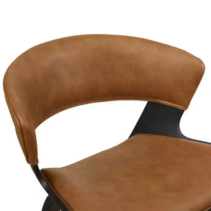 HOMLUX Set of 2 Oak Bentwood Barstool Mid-Century Ergonomic Curved Seats