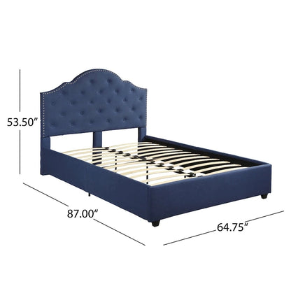 Letto imbottito trapuntato matrimoniale "Cordeaux" di Christopher Knight Home