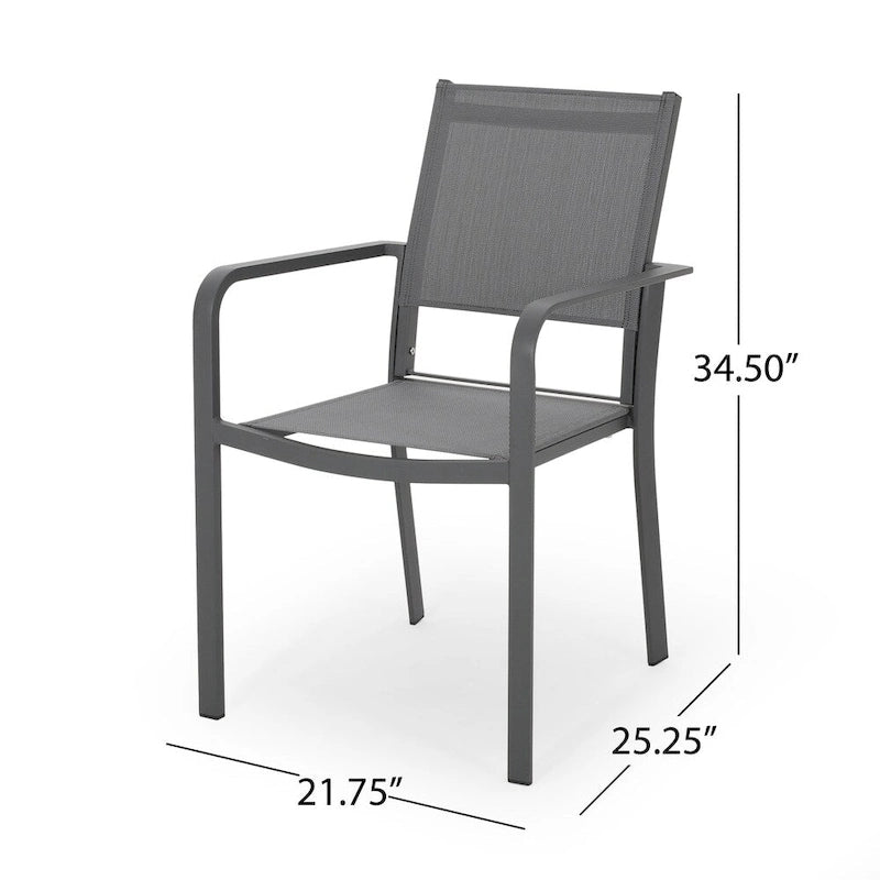 Gaven Tempered Glass/Aluminum 7-piece Outdoor Dining Set by Christopher Knight Home