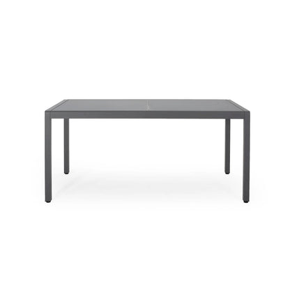Gaven Tempered Glass/Aluminum 7-piece Outdoor Dining Set by Christopher Knight Home