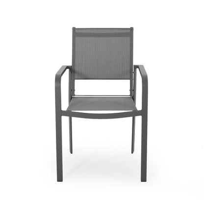 Gaven Tempered Glass/Aluminum 7-piece Outdoor Dining Set by Christopher Knight Home