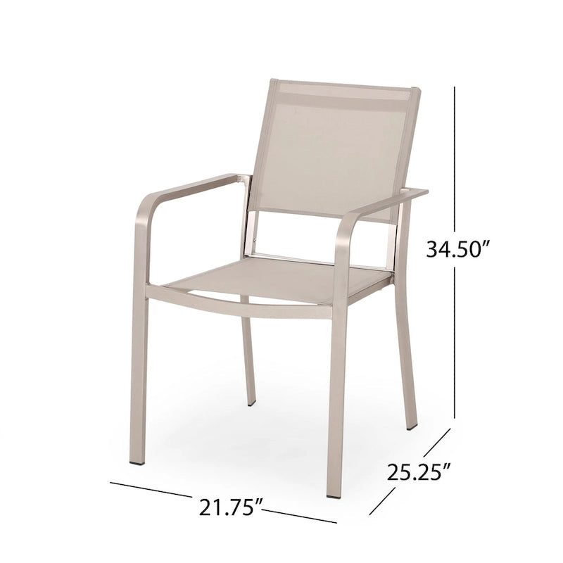 Gaven Tempered Glass/Aluminum 7-piece Outdoor Dining Set by Christopher Knight Home