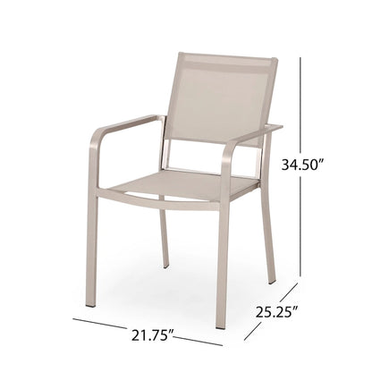 Gaven Tempered Glass/Aluminum 7-piece Outdoor Dining Set by Christopher Knight Home