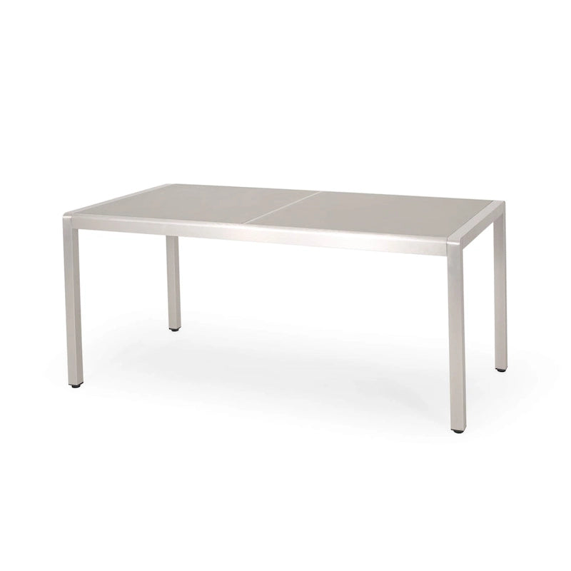 Gaven Tempered Glass/Aluminum 7-piece Outdoor Dining Set by Christopher Knight Home