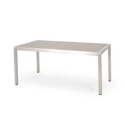 Gaven Tempered Glass/Aluminum 7-piece Outdoor Dining Set by Christopher Knight Home