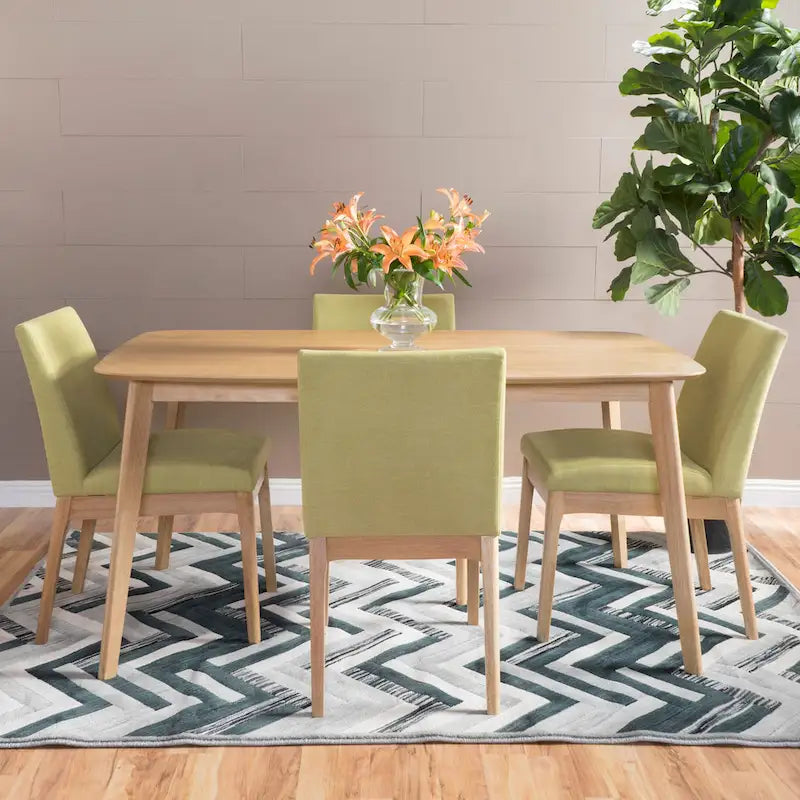 Christopher Knight Home Fabrizio Set da pranzo 5 pezzi moderno di metà secolo