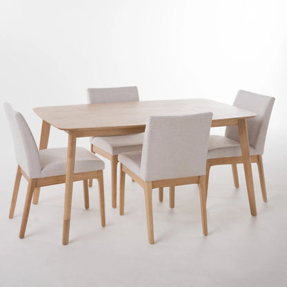 Christopher Knight Home Fabrizio Set da pranzo 5 pezzi moderno di metà secolo