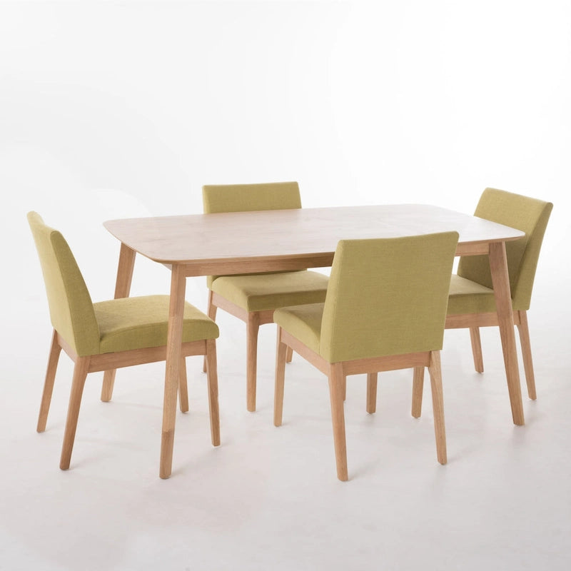 Christopher Knight Home Fabrizio Set da pranzo 5 pezzi moderno di metà secolo