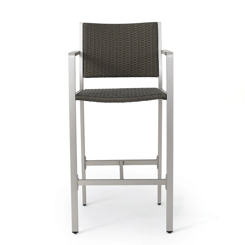 Cape Coral Outdoor 5-piece Aluminum Square Bar Set by Christopher Knight Home