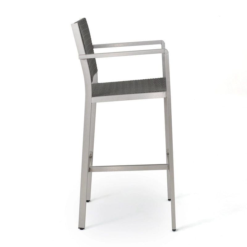 Cape Coral Outdoor 5-piece Aluminum Square Bar Set by Christopher Knight Home