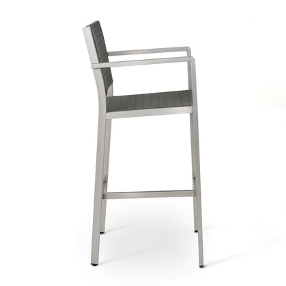 Cape Coral Outdoor 5-piece Aluminum Square Bar Set by Christopher Knight Home