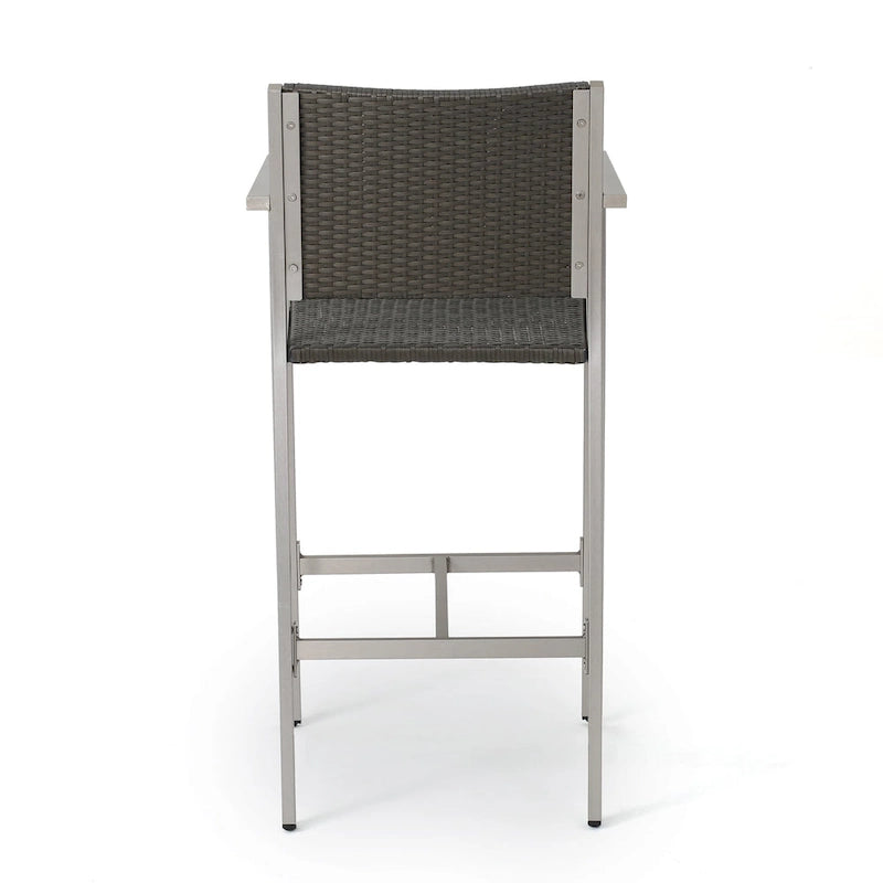 Cape Coral Outdoor 5-piece Aluminum Square Bar Set by Christopher Knight Home