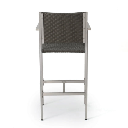 Cape Coral Outdoor 5-piece Aluminum Square Bar Set by Christopher Knight Home