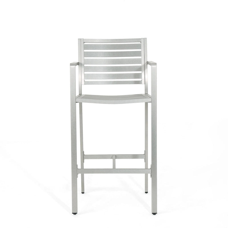 Cape Coral Outdoor 5-piece Aluminum Square Bar Set by Christopher Knight Home