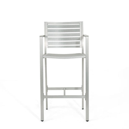 Cape Coral Outdoor 5-piece Aluminum Square Bar Set by Christopher Knight Home