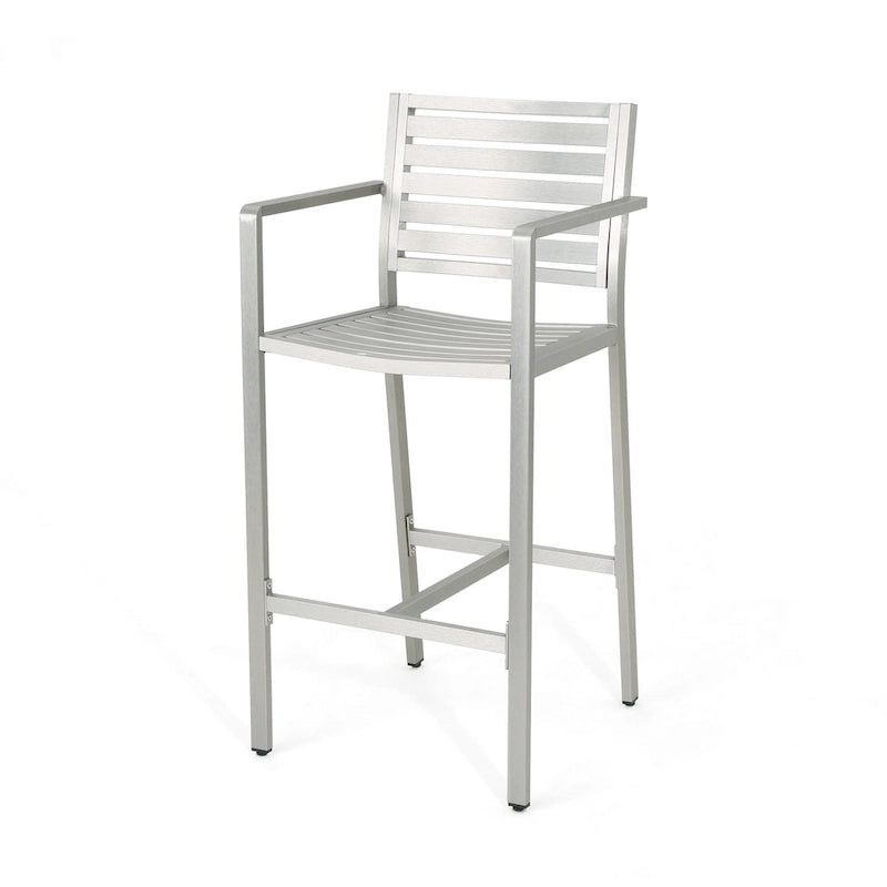 Cape Coral Outdoor 5-piece Aluminum Square Bar Set by Christopher Knight Home