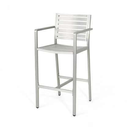 Cape Coral Outdoor 5-piece Aluminum Square Bar Set by Christopher Knight Home
