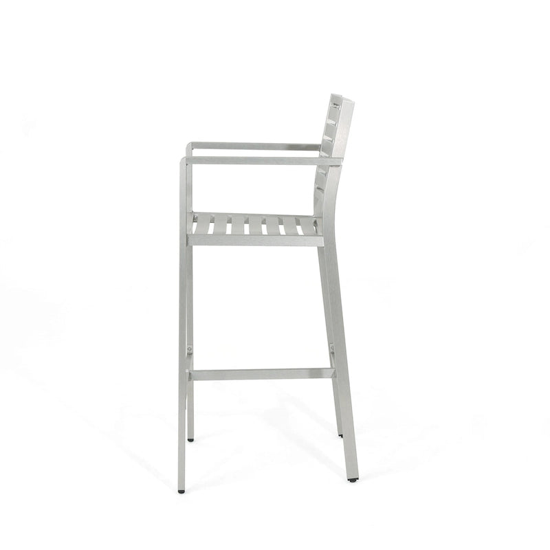 Cape Coral Outdoor 5-piece Aluminum Square Bar Set by Christopher Knight Home