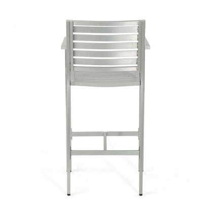 Cape Coral Outdoor 5-piece Aluminum Square Bar Set by Christopher Knight Home