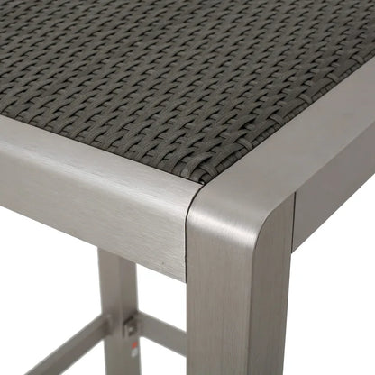 Cape Coral Outdoor 5-piece Aluminum Square Bar Set by Christopher Knight Home