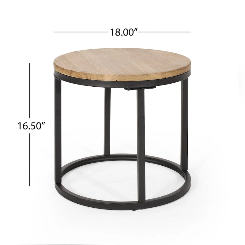 Gerrish Modern Industrial Coffee Table Set by Christopher Knight Home