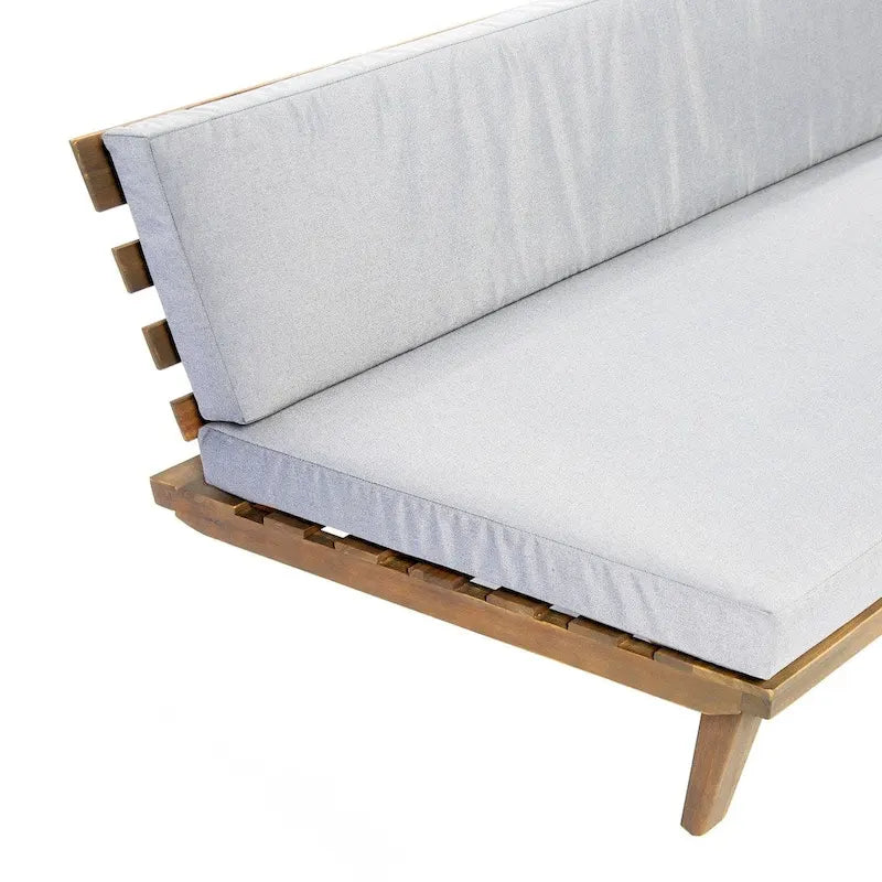 Eulah Minimalist V-shaped Wood 4-piece Sectional Set by Christopher Knight Home