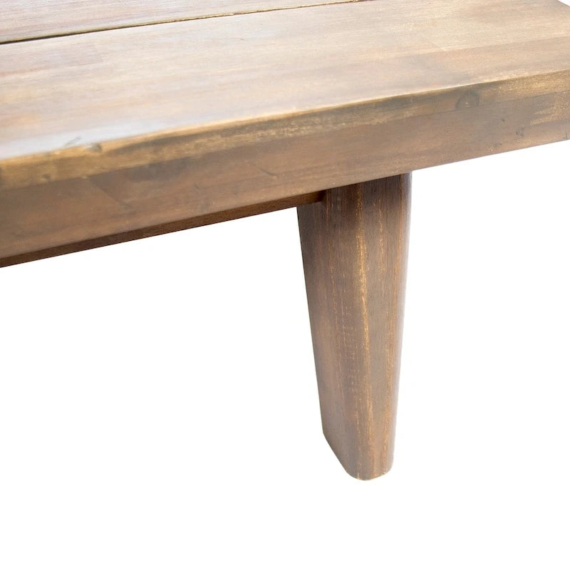 Eulah Minimalist V-shaped Wood 4-piece Sectional Set by Christopher Knight Home