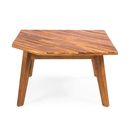 Eulah Minimalist V-shaped Wood 4-piece Sectional Set by Christopher Knight Home