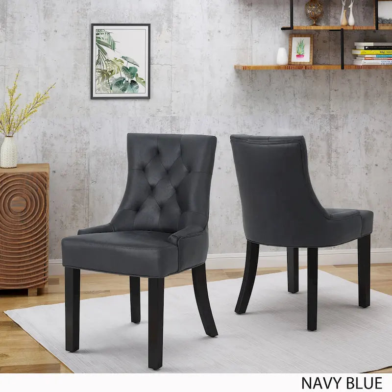 Hayden Traditional Microfiber Dining Chairs (Set of 2) by Christopher Knight Home