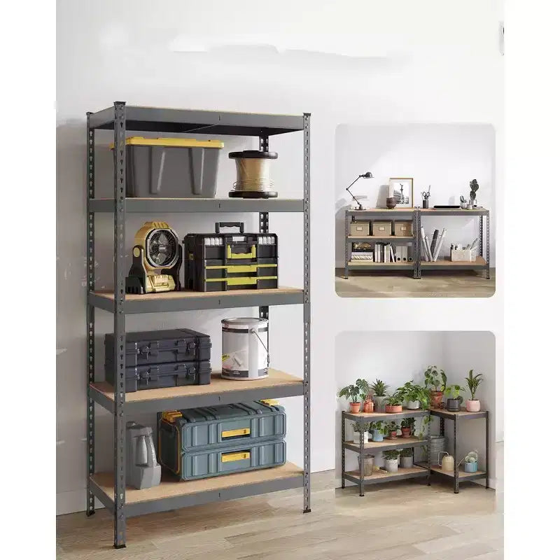 SONGMICS 5-Tier Storage Shelves, Garage Storage, Boltless Assembly, Adjustable Shelving Unit, Load 1929 lb, for Shed Warehouse Basement Kitchen