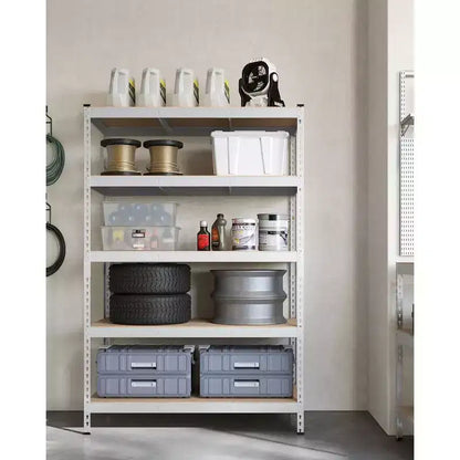 SONGMICS 5-Tier Storage Shelves, Garage Storage, Boltless Assembly, Adjustable Shelving Unit, Load 1929 lb, for Shed Warehouse Basement Kitchen