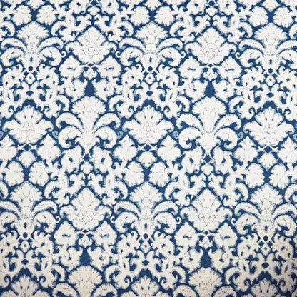 55 Downing Street Nottingham Blue and White Fabric Arm Chair