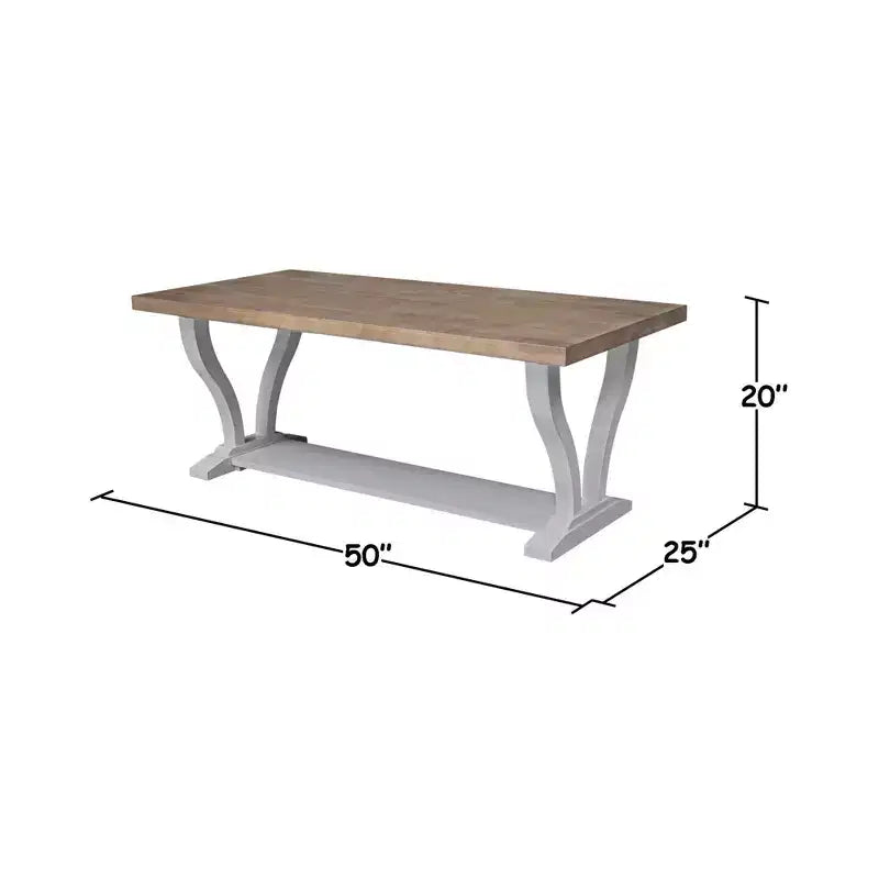 Lacasa Solid Wood Coffee Table - International Concepts