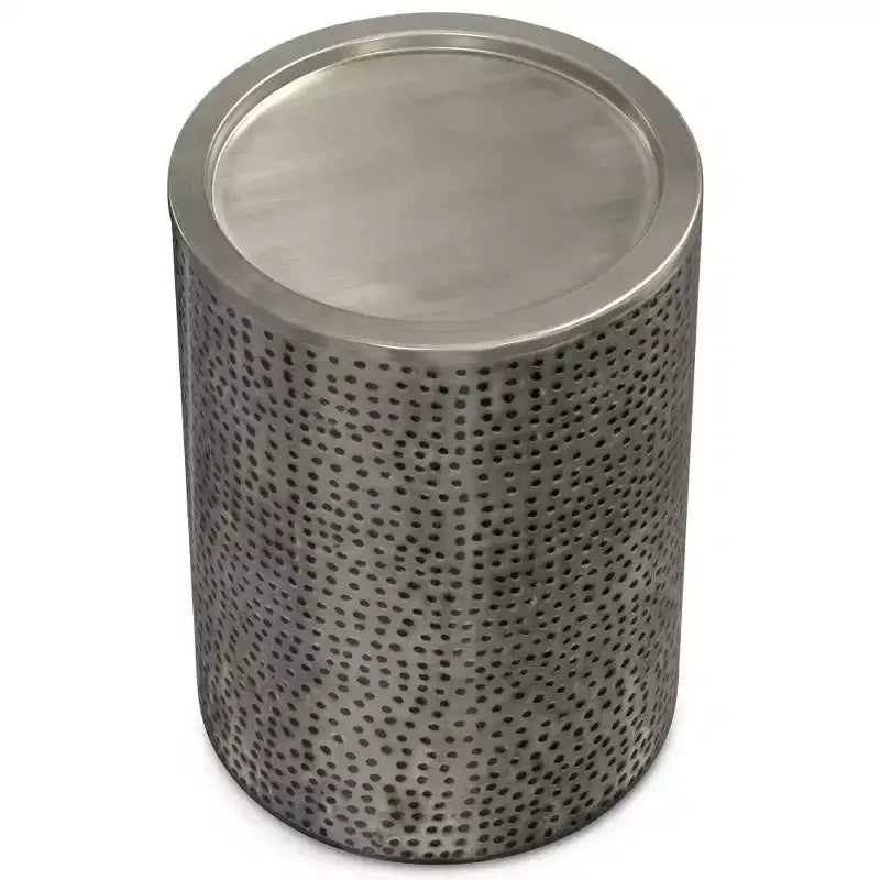 Ledger Metal Side Table Antique - WyndenHall