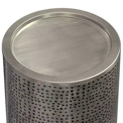 Ledger Metal Side Table Antique - WyndenHall