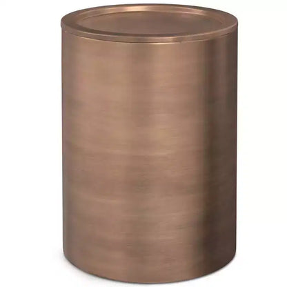 Ledger Metal Side Table Antique - WyndenHall