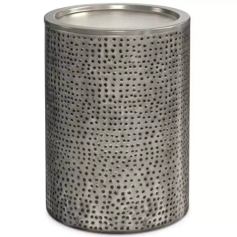 Ledger Metal Side Table Antique - WyndenHall