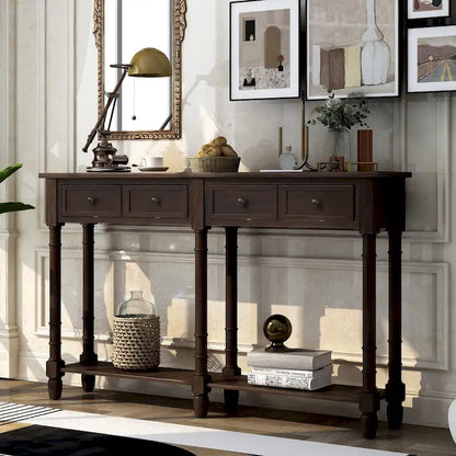 2-drawer Console Table - 11.10 x 58.00 x 34.00