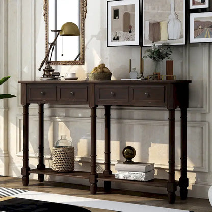 2-drawer Console Table - 11.10 x 58.00 x 34.00