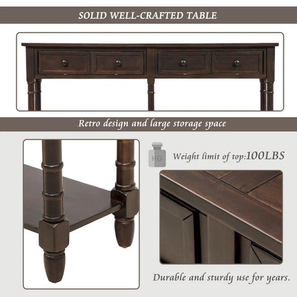 2-drawer Console Table - 11.10 x 58.00 x 34.00