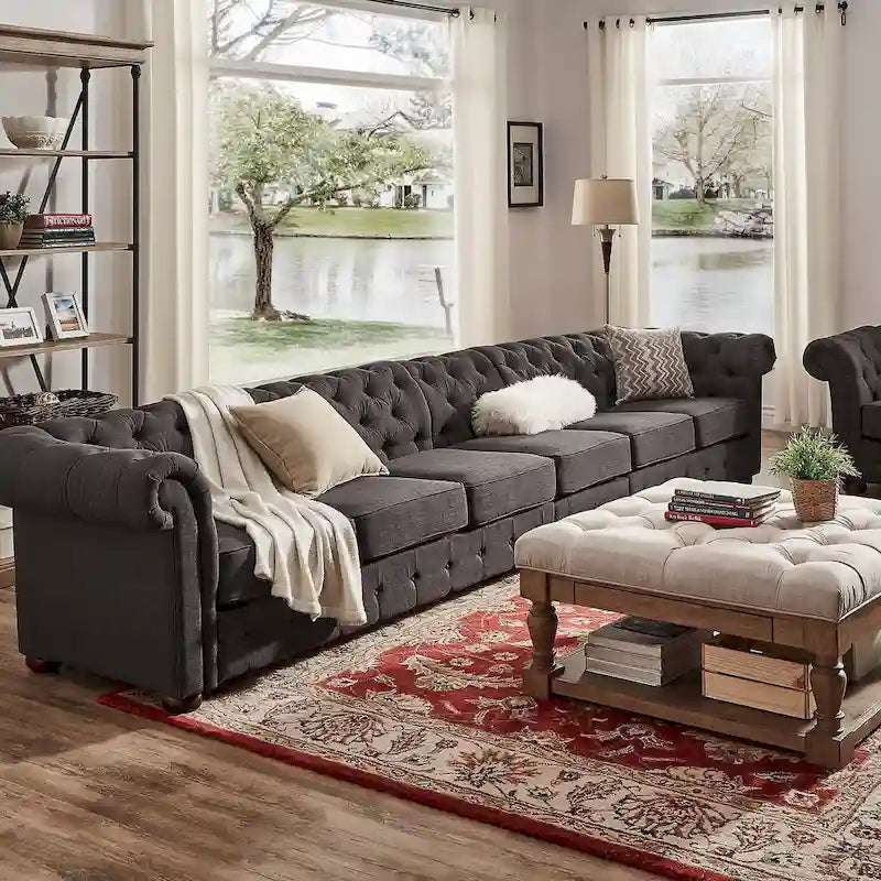 Gdansk 4-Seat Modular Chesterfield Sofa