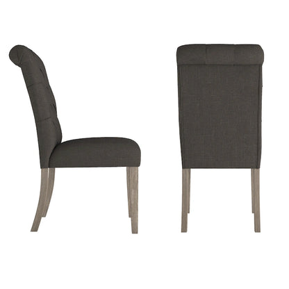 Krakova Tufted Rolled Back Parsons Chairs (Set of 2)