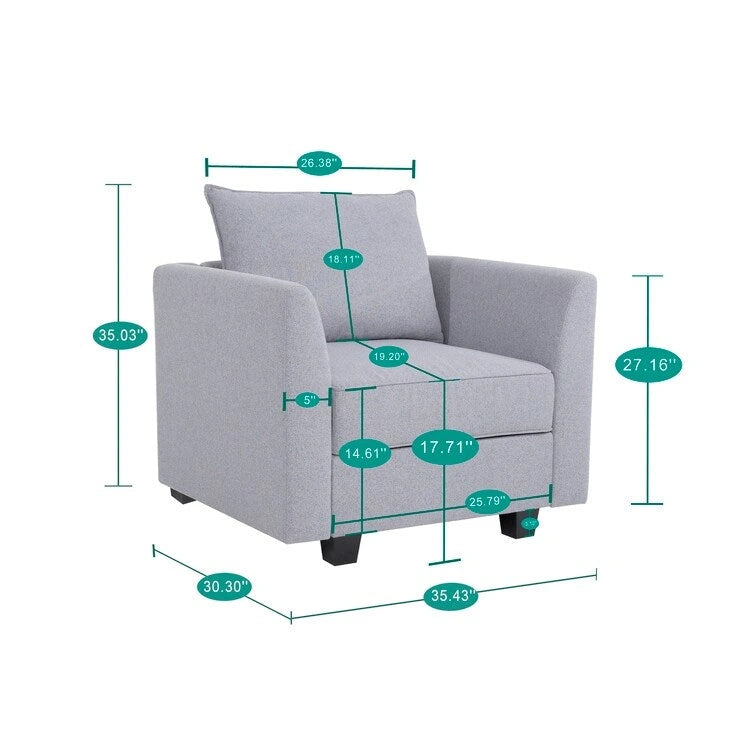 Modern Modular DIY Collection - Sturdy Wooden Frame - Versatile & Stylish Furniture for Living Room Bedroom