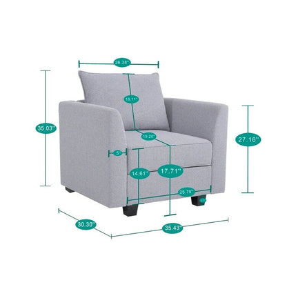 Modern Modular DIY Collection - Sturdy Wooden Frame - Versatile & Stylish Furniture for Living Room Bedroom