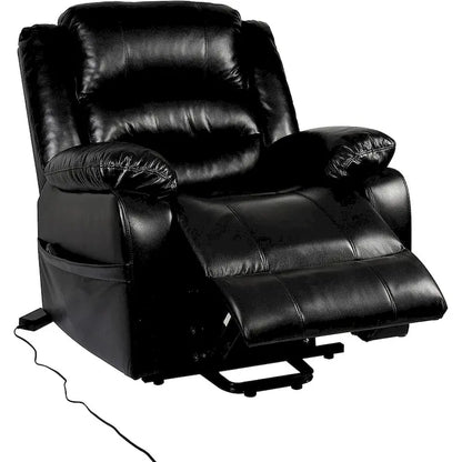 Deluxe Adjustable Power Lift Recliner Chair for Elderly Faux Leather Electric Recliner Split-Back Chair