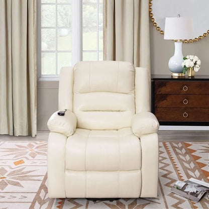 Deluxe Adjustable Power Lift Recliner Chair for Elderly Faux Leather Electric Recliner Split-Back Chair