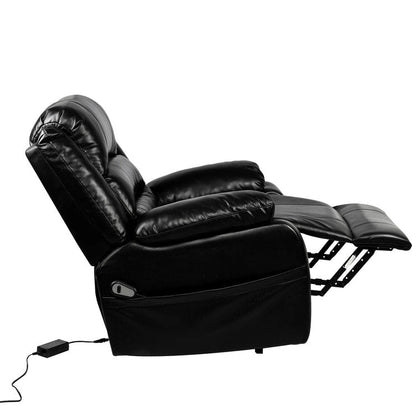 Deluxe Adjustable Power Lift Recliner Chair for Elderly Faux Leather Electric Recliner Split-Back Chair
