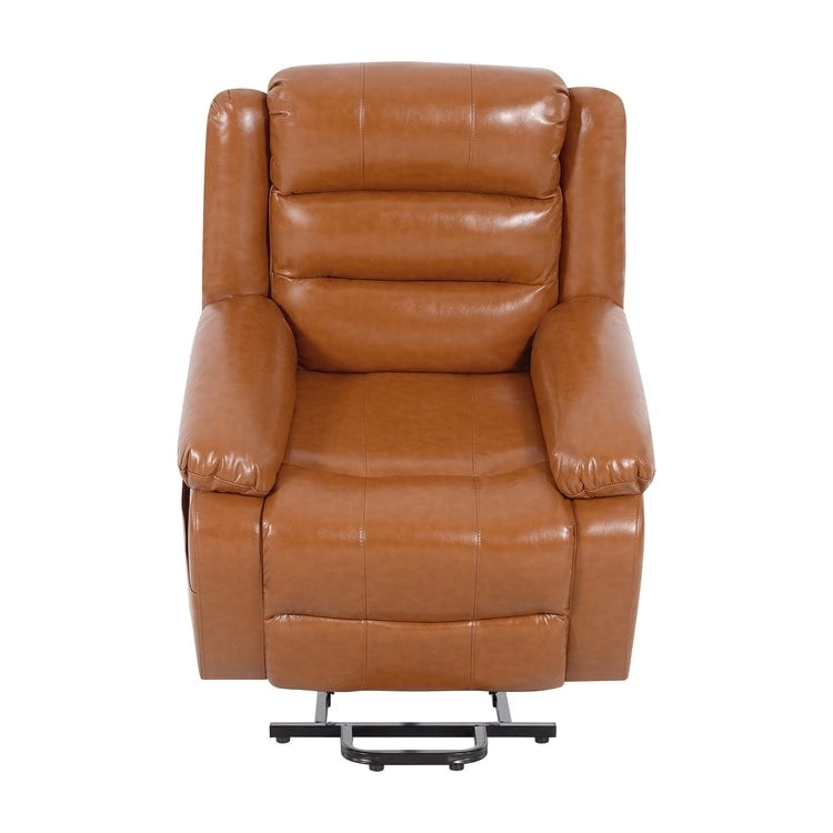 Deluxe Adjustable Power Lift Recliner Chair for Elderly Faux Leather Electric Recliner Split-Back Chair